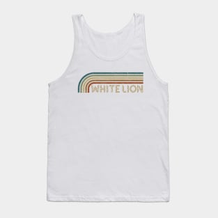 White Lion Retro Stripes Tank Top